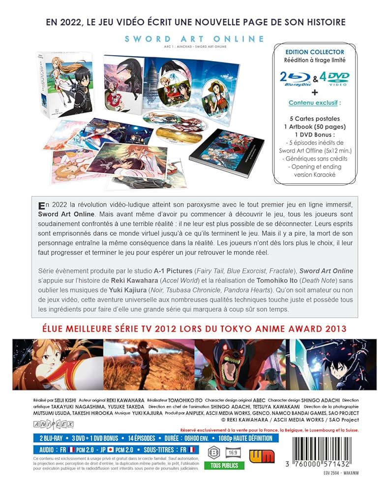 ソードアート・オンライン 限定版 DVD-BOX2 ブルーレイコンボパック （15-25話 フェアリィ・ダンス編完 300分） SAO 川原礫 アニメ [DVD] [Impor rdzdsi3 Amazon.co.jp | ソードアート・オンライン 限定版 DVD-BOX2